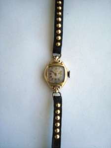 Vintage Parker Ladies 14k Gold Wrist Watch 17 Jewels Swiss serial 