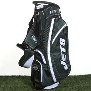 NFL New York Jets Green White Fairway Stand Golf Bag 