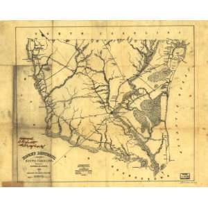  1825 Map Horry District South Carolina