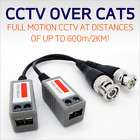 PAIR of CCTV Cat5 Passive Balun Video Camera DVR BNC
