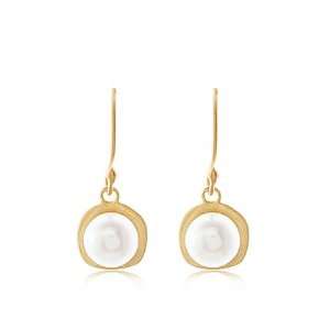  24K Gold & Pearl Earrings Jewelry