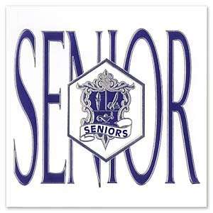  Blue Seniors Announcement Graduation Invitations Health 
