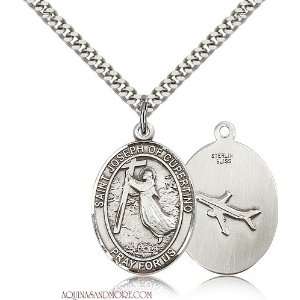  St. Joseph of Cupertino Large Sterling Silver Medal 