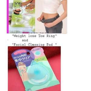 Weight Loss Toe Rings and Facial Cleansing Pad