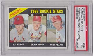   St Louis Cardinals Rookies SP Hi# #544 PSA 7  Hoerner/Kernek/Williams