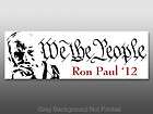 We The People Ron Paul Sticker   decal bumper 2012 vote