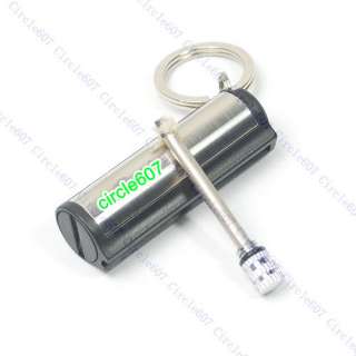 Silver Metal Key Chain Permanent Match Striker Lighter  