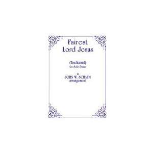   00 PA01178 Fairest Lord Jesus Sheet Music Musical Instruments