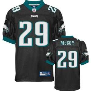 LeSean McCoy Jersey Reebok Authentic Black #29 Philadelphia Eagles 