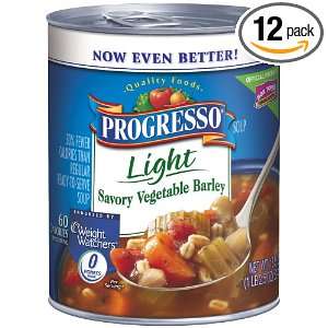   Light Soup, Savory Vegetable Barley, 18.5 Ounce Cans (Pack of 12
