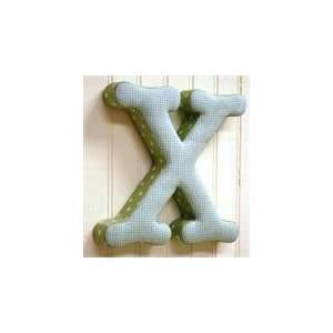  Blue and Green Fabric Wall Letter   x Baby