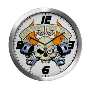  Modern Wall Clock Live Fast Die Young Skull Everything 