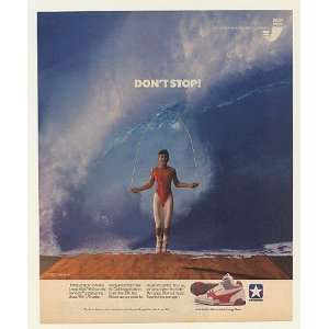  1988 Converse Energy Wave Shoes Lady Jumping Rope Print Ad 