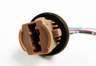 2x 7443 LED Bulb Brake Signal Light Socket Harness Wire  