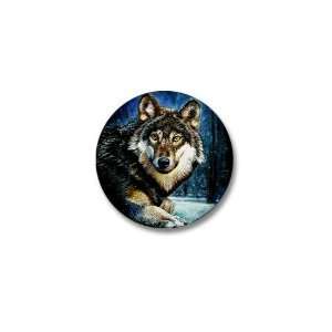  Wolf Art Mini Button by  Patio, Lawn & Garden