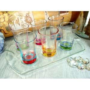  Wedding Favors 6 Piece shot glass set with tray (Set of 42 