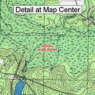  USGS Topographic Quadrangle Map   Hoffman, North Carolina 
