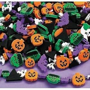 Halloween Foam Beads   Witchs Hats, Ghosts, Bats, Monsters, Pumpkins