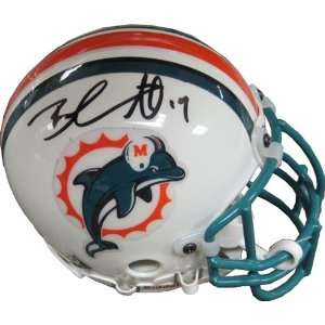  Brandon Marshall Autographed/Signed Mini Helmet Sports 