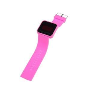 Cool *Pink* Color Touch Screen Digital LED Wrist Watch Silicone Band 