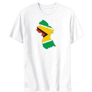 Guyana   Country Map Color Simple Mens T shirt by Idakoos