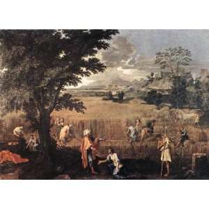   name Summer Ruth and Boaz, by Poussin Nicolas