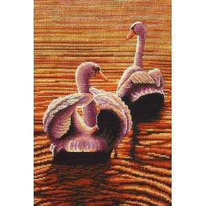  Twiliight Swans   Cross Stitch Kit Arts, Crafts & Sewing