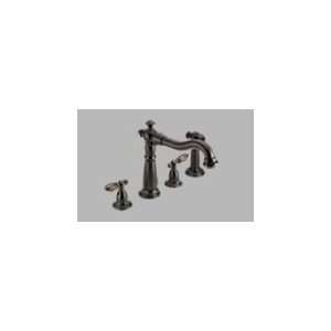 Delta 2256 RBLHP Victorian Two Handle Kitchen Faucet with Side Spray 