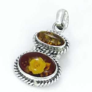  4.00 Gm Natural 50 Million Years Old Amber 925 Silver 