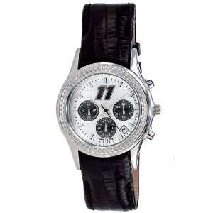  Denny Hamlin NASCAR Chronograph Dynasty Series Leather Band Watch 