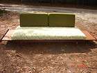RARE Mid Century Modern Low Profile Sofa w/pull out tables & hidden 
