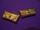 VINTAGE BARBIE ACCESSORIES LOT OF 2 GOLD DIMPLE CLUTCH PURSE