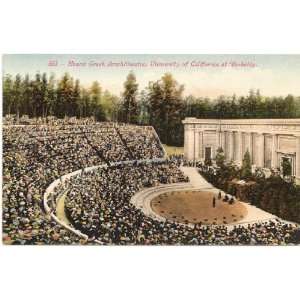  1915 Vintage Postcard Heart Greek Amphiteatre   University 