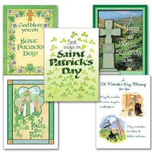 Saint Patricks Day Assortment of Holy Greeting Cards with Envelope 10 