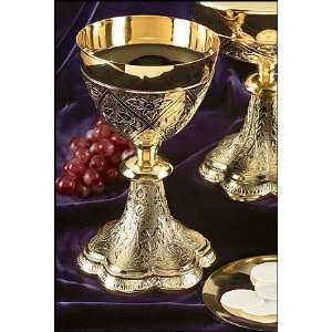  Embossed Vines Chalice with Paten