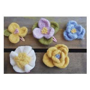  Pick Up Sticks Knit Felting Patterns Doll Up Flowers 