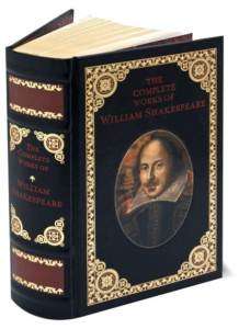 COMPLETE WORKS OF WILLIAM SHAKESPEARE Leather Bound NEW  