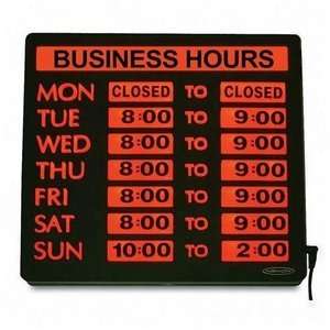  USS4484   Lighted Business Hours Sign