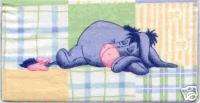 EEYORE CHECKBOOK COVER SLEEPING FABRIC winnie the pooh  