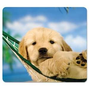   Mouse Pad, Nonskid Base, 7 1/2 x 9, Puppy in Hammock Electronics