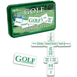 Golf Double Six Dominoes (TIN) 