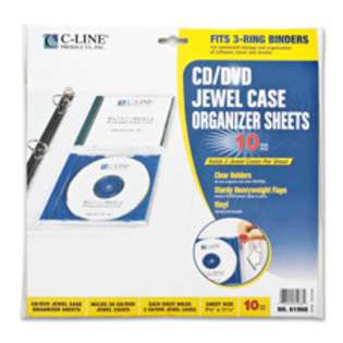   By C Line Produs, Inc.   CD Jewel Case Ring Binder orage Pages