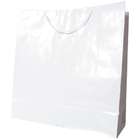 JAM Paper White Jumbo Square Style (21 x 21 x 8) Glossy Gift Bag 
