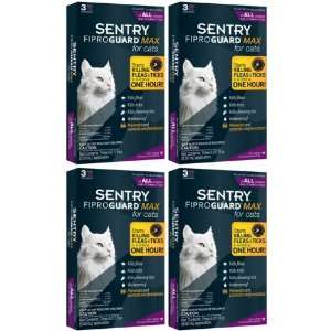   Max Cat Flea & Tick Squeeze On 12 month (2 x 6mo)