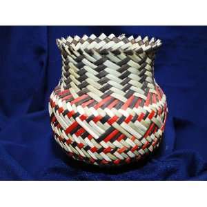 Yucca & Pine Needle Tarahumara Indian Basket 6x6.5(n)  