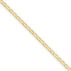 goldia 24 Inch 14k Gold 1.5mm Anchor Link Chain Necklace