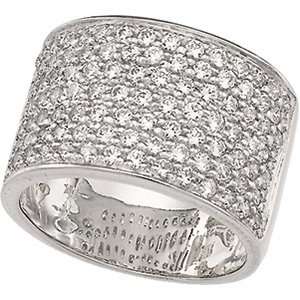   Pave Cubic Zirconia Anniversary/ Wedding Ring SeaofDiamonds Jewelry