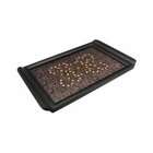Cultural Elements Beautiful Glass Base Wood Decorative Tray with 