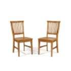 Home Styles Arts & Crafts Dining Chairs Cottage Oak 2PK