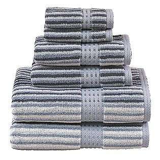 Affluence Stripe 6 Piece Towel Set  Venus Home Bed & Bath Bath 